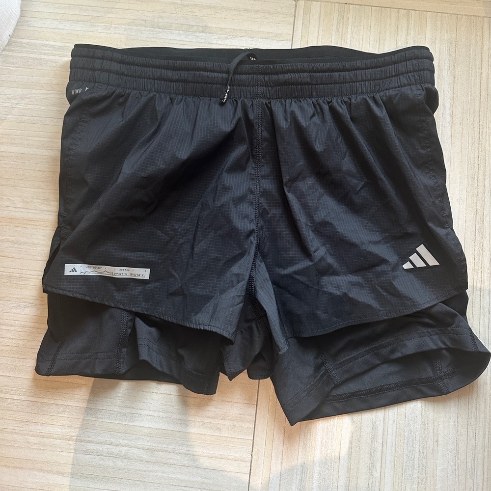Adidas slim fit running shorts size M